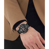 Buy Shop Hugo Boss Allure Black Dial Black Leather Strap Watch for Men - 1513920 USA Online