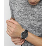 Buy Shop Hugo Boss Allure Black Dial Black Leather Strap Watch for Men - 1513920 USA Online