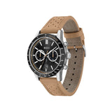 Buy Shop Hugo Boss Allure Black Dial Brown Leather Strap Watch for Men - 1513964 USA Online