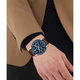 Buy Shop Hugo Boss Allure Blue Dial Brown Leather Strap Watch for Men - 1513921 USA Online