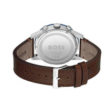 Buy Shop Hugo Boss Allure Blue Dial Brown Leather Strap Watch for Men - 1513921 USA Online