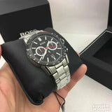 Buy Shop Hugo Boss Allure Chronograph Black Dial Silver Steel Strap Watch for Men - 1513922 USA Online