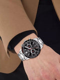Buy Shop Hugo Boss Allure Chronograph Black Dial Silver Steel Strap Watch for Men - 1513922 USA Online