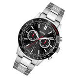 Buy Shop Hugo Boss Allure Chronograph Black Dial Silver Steel Strap Watch for Men - 1513922 USA Online