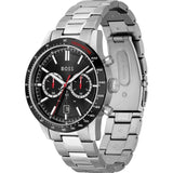 Buy Shop Hugo Boss Allure Chronograph Black Dial Silver Steel Strap Watch for Men - 1513922 USA Online