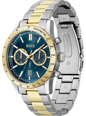 Buy Shop Hugo Boss Allure Chronograph Blue Dial Two Tone Steel Strap Watch for Men - 1514163 USA Online