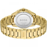 Buy Shop Hugo Boss Allure Chronograph Green Dial Gold Steel Strap Watch for Men - 1513923 USA Online