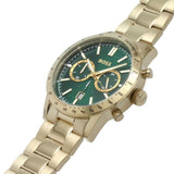 Buy Shop Hugo Boss Allure Chronograph Green Dial Gold Steel Strap Watch for Men - 1513923 USA Online