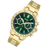 Buy Shop Hugo Boss Allure Chronograph Green Dial Gold Steel Strap Watch for Men - 1513923 USA Online