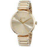 Buy Shop Hugo Boss Allusion Gold Dial Gold Steel Strap Watch for Women - 1502415 USA Online