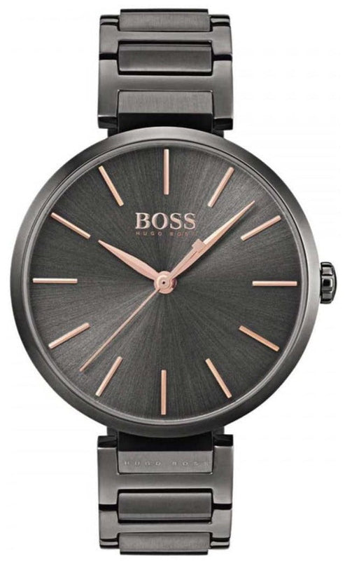 Buy Shop Hugo Boss Allusion Quartz Grey Dial Grey Steel Strap Watch For Men - 1502416 USA Online