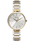 Buy Shop Hugo Boss Allusion Quartz Silver Dial Two Tone Steel Strap Watch For Women - 1502417 USA Online