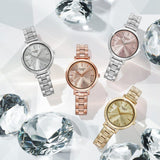 Buy Shop Hugo Boss Allusion Rose Gold Dial Rose Gold Steel Strap Watch For Women - 1502418 USA Online