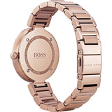 Buy Shop Hugo Boss Allusion Rose Gold Dial Rose Gold Steel Strap Watch For Women - 1502418 USA Online
