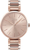 Buy Shop Hugo Boss Allusion Rose Gold Dial Rose Gold Steel Strap Watch For Women - 1502418 USA Online