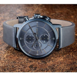 Buy Shop Hugo Boss Architectural Grey Dial Grey Leather Strap Watch for Men - 1513570 USA Online