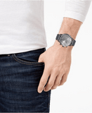 Buy Shop Hugo Boss Architectural Grey Dial Grey Leather Strap Watch for Men - 1513570 USA Online