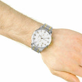 Buy Shop Hugo Boss Areoliner Chronograph White Dial Two Tone Steel Strap Watch for Men - 1513236 USA Online