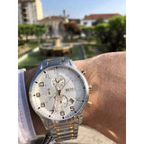 Buy Shop Hugo Boss Areoliner Chronograph White Dial Two Tone Steel Strap Watch for Men - 1513236 USA Online