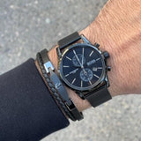 Buy Shop Hugo Boss Associate Black Dial Black Mesh Bracelet Watch for Men - 1513769 USA Online