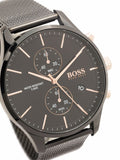 Buy Shop Hugo Boss Associate Black Dial Black Mesh Bracelet Watch for Men - 1513769 USA Online