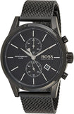 Buy Shop Hugo Boss Associate Black Dial Black Mesh Bracelet Watch for Men - 1513769 USA Online