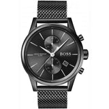Buy Shop Hugo Boss Associate Black Dial Black Mesh Bracelet Watch for Men - 1513769 USA Online