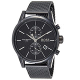 Buy Shop Hugo Boss Associate Black Dial Black Mesh Bracelet Watch for Men - 1513769 USA Online