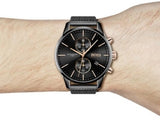 Buy Shop Hugo Boss Associate Black Dial Black Mesh Bracelet Watch for Men - 1513811 USA Online