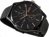 Buy Shop Hugo Boss Associate Black Dial Black Mesh Bracelet Watch for Men - 1513811 USA Online