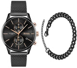 Buy Shop Hugo Boss Associate Black Dial Black Mesh Bracelet Watch for Men - 1513811 USA Online