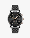 Buy Shop Hugo Boss Associate Black Dial Black Mesh Bracelet Watch for Men - 1513811 USA Online