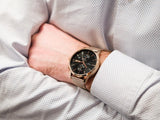 Buy Shop Hugo Boss Associate Black Dial Rose Gold Mesh Bracelet Watch for Men - 1513806 USA Online