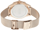 Buy Shop Hugo Boss Associate Black Dial Rose Gold Mesh Bracelet Watch for Men - 1513806 USA Online