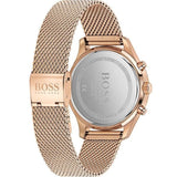 Buy Shop Hugo Boss Associate Black Dial Rose Gold Mesh Bracelet Watch for Men - 1513806 USA Online
