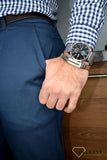 Buy Shop Hugo Boss Associate Black Dial Silver Mesh Bracelet Watch for Men - 1513805 USA Online