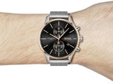Buy Shop Hugo Boss Associate Black Dial Silver Mesh Bracelet Watch for Men - 1513805 USA Online