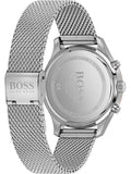 Buy Shop Hugo Boss Associate Black Dial Silver Mesh Bracelet Watch for Men - 1513805 USA Online