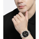 Buy Shop Hugo Boss Associate Black Dial Silver Steel Strap Watch for Men - 1513869 USA Online