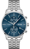 Buy Shop Hugo Boss Associate Blue Dial Silver Steel Strap Watch for Men - 1513839 USA Online