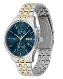 Buy Shop Hugo Boss Associate Blue Dial Two Tone Steel Strap Watch for Men - 1513976 USA Online
