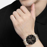Buy Shop Hugo Boss Associate Chronograph Black Dial Two Tone Steel Strap Watch for Men - 1513840 USA Online
