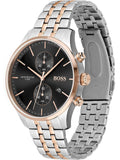 Buy Shop Hugo Boss Associate Chronograph Black Dial Two Tone Steel Strap Watch for Men - 1513840 USA Online