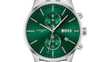 Buy Shop Hugo Boss Associate Green Dial Silver Steel Strap Watch for Men - 1513975 USA Online