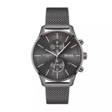 Buy Shop Hugo Boss Associate Grey Dial Grey Mesh Bracelet Watch for Men - 1513870 USA Online