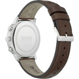Buy Shop Hugo Boss Attitude White Dial Brown Leather Strap Watch for Men - 1513609 USA Online