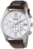 Buy Shop Hugo Boss Attitude White Dial Brown Leather Strap Watch for Men - 1513609 USA Online
