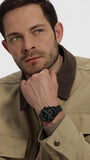Buy Shop Hugo Boss Avery Chronograph Black Dial Black Steel Strap Watch for Men - 1514256 USA Online