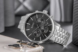 Buy Shop Hugo Boss Avery Chronograph Black Dial Silver Steel Strap Watch for Men - 1514157 USA Online