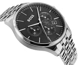 Buy Shop Hugo Boss Avery Chronograph Black Dial Silver Steel Strap Watch for Men - 1514157 USA Online